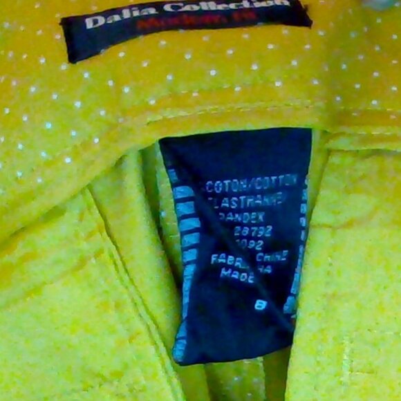 Dalia Collection Polka Dot Cropped Dress Pants - Picture 3 of 7